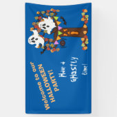 Ghost Tree Halloween Banner (Vertikal)