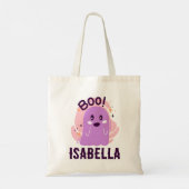 Ghost Trick oder Treat Personalisiert Tragetasche (Rückseite)