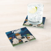 Ghost Trick oder Treaters Glass Untersetzer (Schrägansicht)