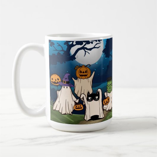 Ghost Trick-oder-Treaters-Tasse Kaffeetasse (Links)
