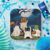 Ghost Trick-or-Treaters Paper-Teller Pappteller (Party)