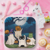 Ghost Trick-or-Treaters Paper-Teller Pappteller (Party)
