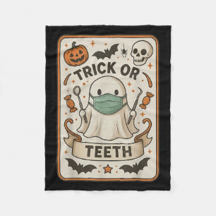 Ghost Trick or zeth Dental Tarot Card Halloween D Fleecedecke