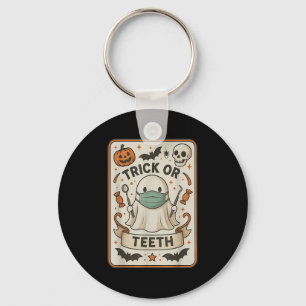 Ghost Trick or zeth Dental Tarot Card Halloween D Schlüsselanhänger