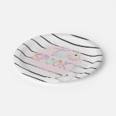 Ghost Two Spooky Pastel Pink Halloween Geburtstag Pappteller (Schrägansicht)