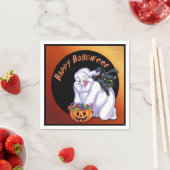 Ghost und Black Cat Halloween Napkins Serviette (Beispiel)