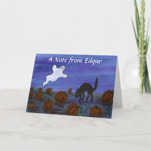 Ghost und Black Cat im Pumpkin Patch