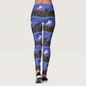 Ghost und Black Cat im Pumpkin Patch Leggings (Rückseite)