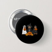 Ghost und Hexe Rottweiler Button (Vorne & Hinten)