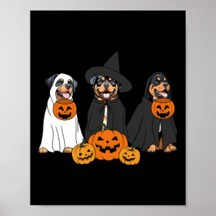 Ghost und Hexe Rottweiler Poster