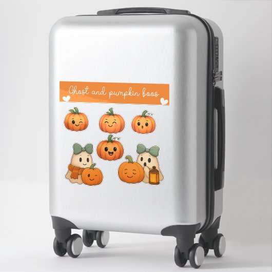 Ghost und Pumpkin Boos Sticker Sheet (Koffer)