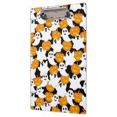 Ghost und Pumpkin Halloween-Muster Klemmbrett (Links)