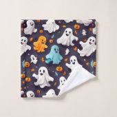Ghost und Pumpkins Halloween Badhandtuch Set (Waschlappen)
