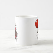 Ghost und Red Balloon Kaffeetasse (Mittel)