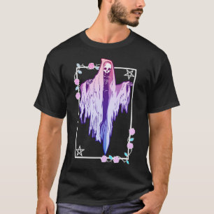Ghost und Rose Wiccan Kawaii Pastel Goth Occult E T-Shirt