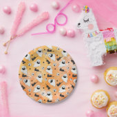 Ghost und Skulls Halloween Little Boo Baby Dusche Pappteller (Party)