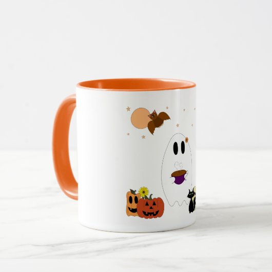 Ghost und Tee-Tasse Tasse (Vorderseite Links)