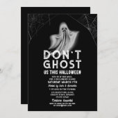 Ghost uns dieses Halloween nicht Einladung (Vorne/Hinten)