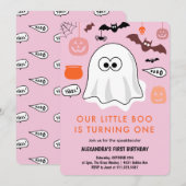 Ghost Unser kleines Bob wird eins Einladung (Vorne/Hinten)