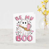 Ghost Valentine Be My Boo Karte (Gelbe Blume)