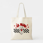 Ghost Valentine's Day Tote Bag, lustige Gift Tasch Tragetasche (Rückseite)