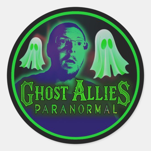 Ghost-Verbündete paranormale Stickers NEUE LOGO GR (Vorderseite)