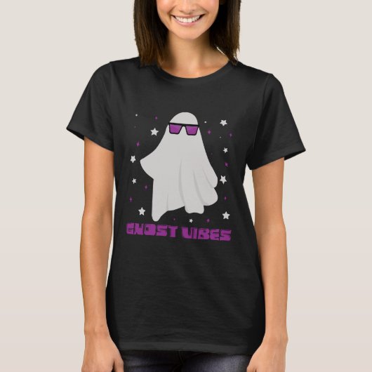 Ghost Vibes Halloween Design - Cool Ghost T-Shirt (Vorderseite)
