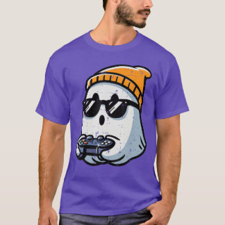 Ghost Video Gamer Gaming Halloween Männer Jungen e T-Shirt