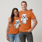 Ghost Video Gamer Piel Halloween Matching Costume T-Shirt (Unisex)