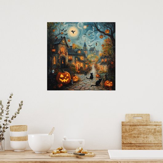 Ghost Village Art Poster (Küche)