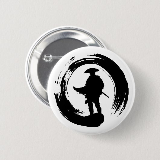 GHOST VON TSUSHIMA NINJA POSE LOGO BUTTON (Vorne & Hinten)