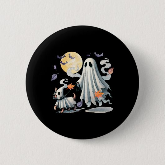 Ghost Walking Dog Button (Vorderseite)