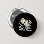 Ghost Walking Dog Button (Vorne & Hinten)