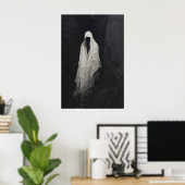 Ghost Wall Art, Gothic Spirit Printable, Dark Poster (Heimbüro)