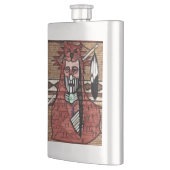 Ghost Warrior Native American Flachmann (Links)