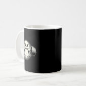 Ghost Weightlift Funny Ghost Workout Halloween Kaffeetasse (Vorderseite Links)
