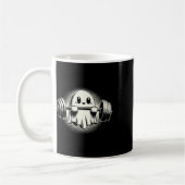 Ghost Weightlift Funny Ghost Workout Halloween Kaffeetasse (Links)