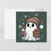 Ghost Weihnachtsfeiertag Xmas Halloween Ghost Feiertagskarte (Vorne/Hinten)