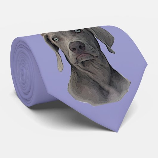 Ghost Weimaraner Necktie Krawatte (Gerollt)