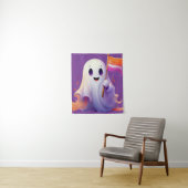 Ghost whit lesbian flag wandteppich (Beispiel)