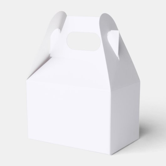 Ghost White Gable Favor Box Geschenkschachtel (Vorderseite)