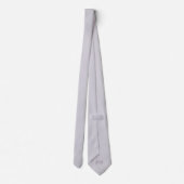 Ghost White Gray Moderne Solid Farbe Krawatte (Rückseite)