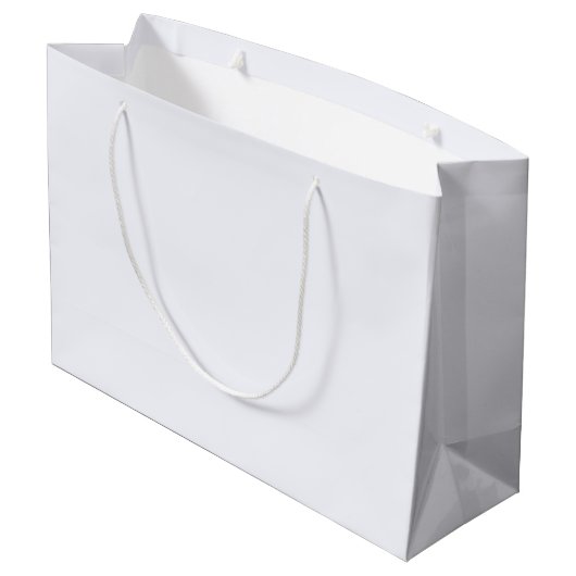 Ghost White Large Gift Bag Große Geschenktüte (Rückseite Schrägansicht)