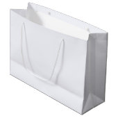 Ghost White Large Gift Bag Große Geschenktüte (Vorderseite Schrägansicht)