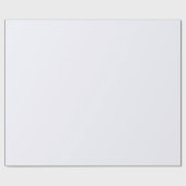 Ghost White Matte Wrapping Paper Geschenkpapier (Flach)