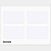 Ghost White Rechteckiger Aufkleber (Blatt)