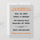 Ghost White Scrolls Einladung (Rückseite)