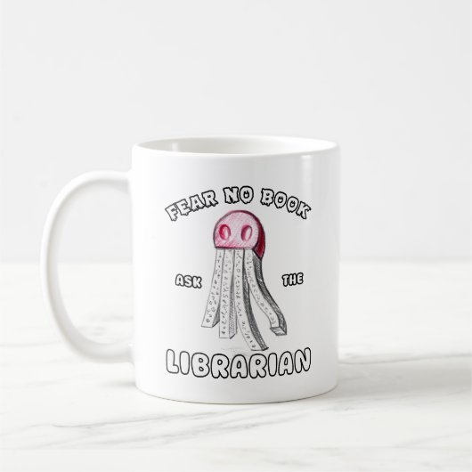 Ghost White Sketchy Fear No Book Gefragt Eine Bibl Kaffeetasse (Links)