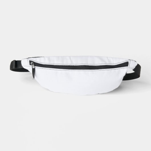 Ghost White Solid Color Bauchtasche (Vorderseite)