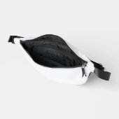 Ghost White Solid Color Bauchtasche (Offen)